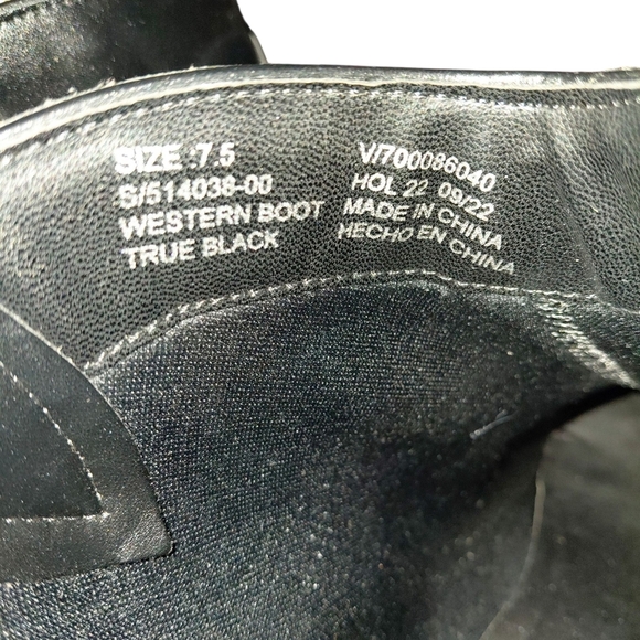 Gap Western Ankle Boots Women's Black Booties Size 7.5 - Picture 8 of 10